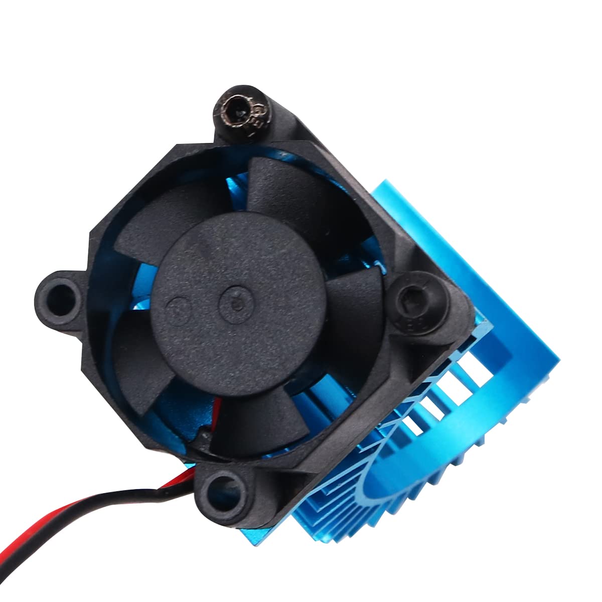 Vgoohobby Moteur télécommandé dissipateur thermique 540 545 550 sans balais avec ventilateur de refroidissement 5-6 V compatible avec Traxxas HSP HPI
