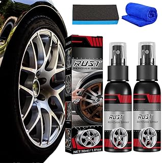 2024 New Multi-Functional Wheel Hub Renewal Agent, 30/100ML Car Rust Remover Spray, Multifunctional Metal Rust Remover, Iron Powder Remover, Rust Protection Spray for Metal (2pcs,100ml)