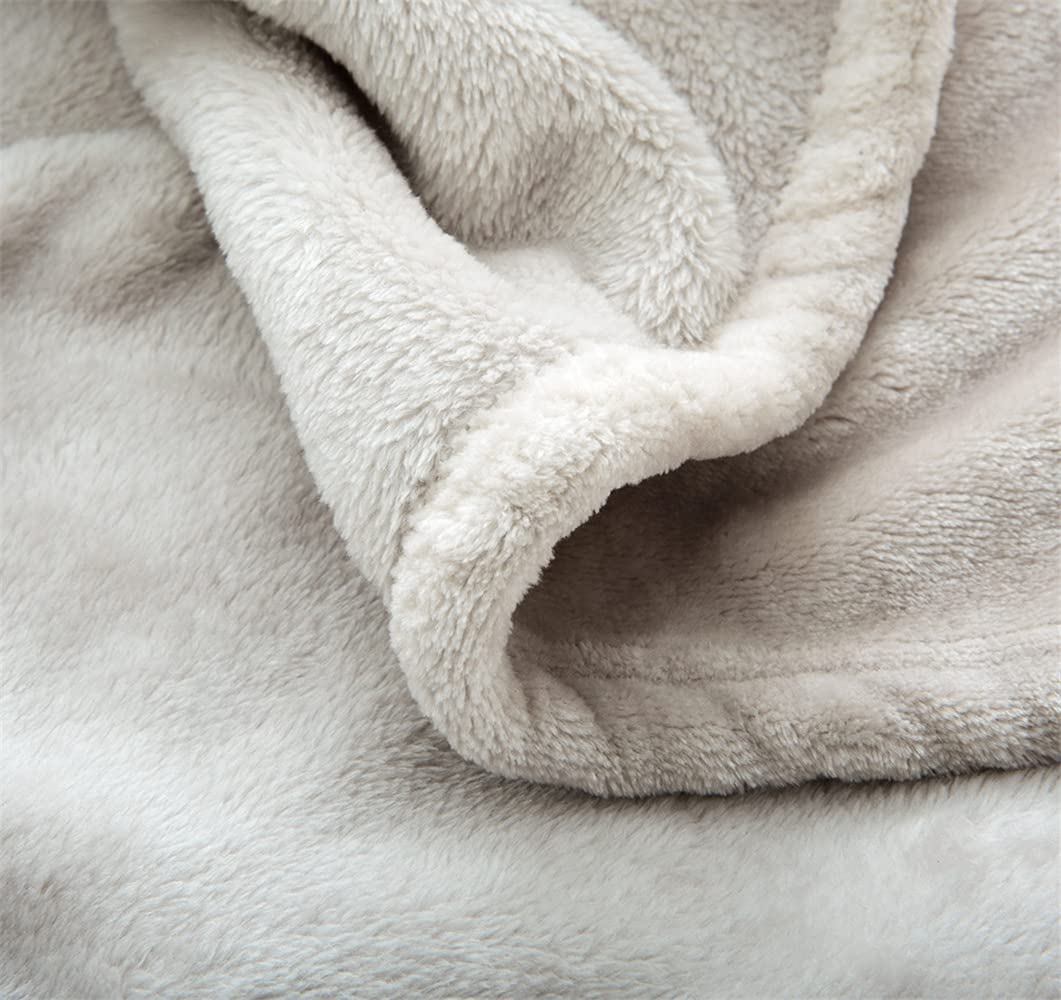 FANSU Coperta Plaid In Flanella Morbida - 180x200cm, Pile Di Lusso In Microfibra, Per Divano E Letto, Blu - 2