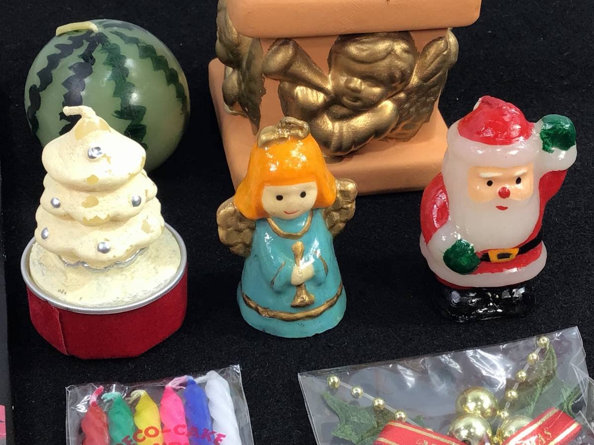 ロウソク■蝋燭　蝋人形　クリスマス　サンタクロース ロウソク□蝋燭 蝋人形 クリスマス サンタクロース