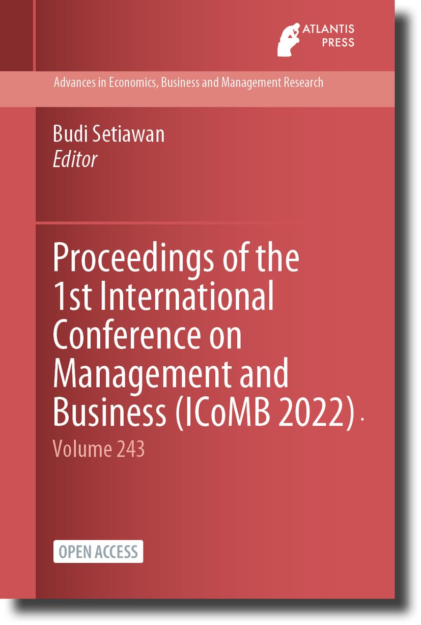 Proceedings of the 1st International Conference on
