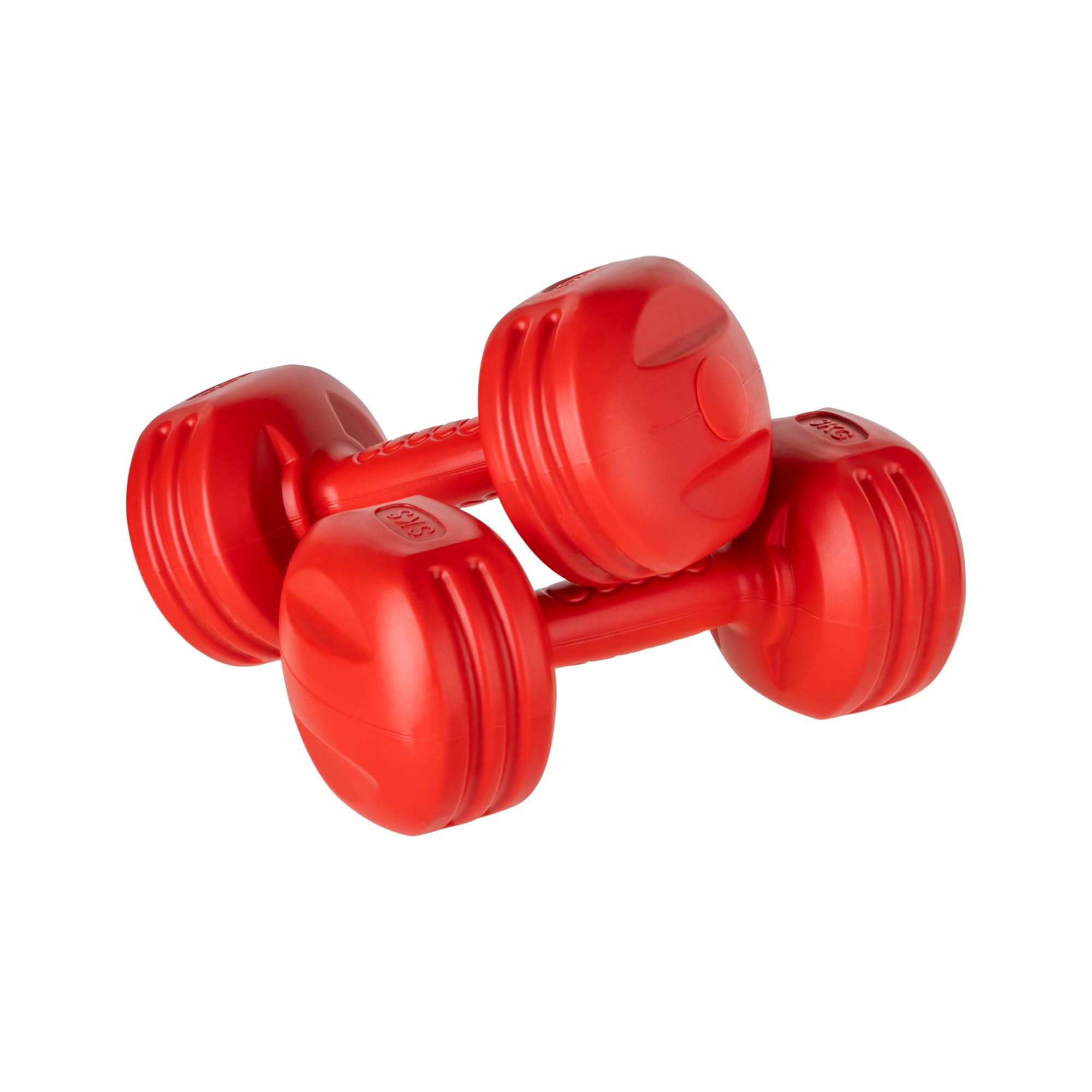 REBEL ACTIVE RBA-2310 - Set di manubri bituminosi da 20 kg (2 x 1 kg + 2 x 2 kg + 2 x 3 kg + 2 x 4 kg)