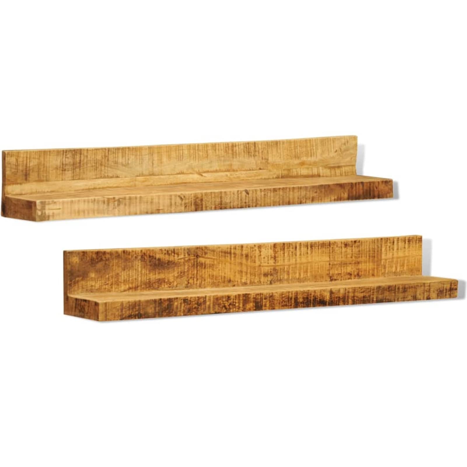 Homgoday Estantes de pared de madera maciza, 2 artículos, armario librería vitrina, librería vertical para ahorrar espacio, librería de suelo, para salón o estudio