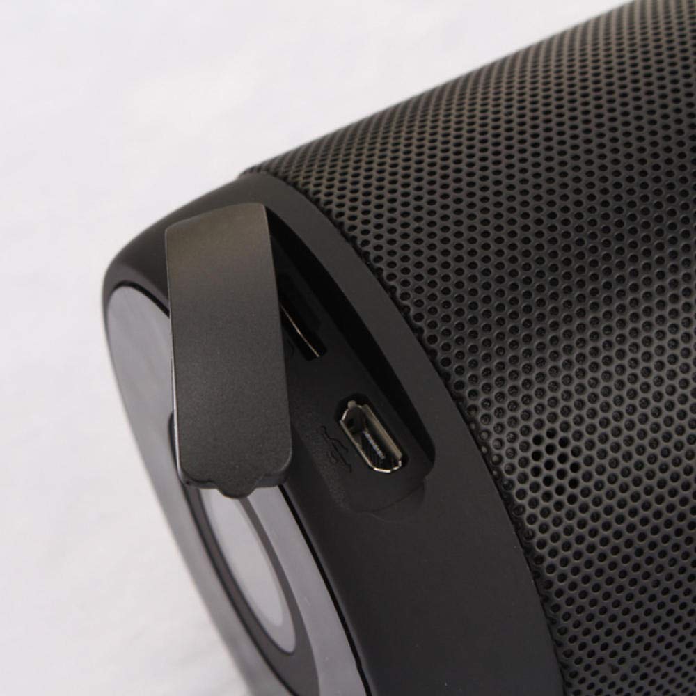 Mini colonna sonora wireless impermeabile portatile subwoofer Bluetooth per esterni-Nero