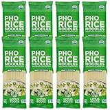 Lotus Foods Organic Traditional Pho Rice Noodles - Gluten Free Pho Noodles, Organic Rice Noodles, Vietnamese Pho Rice Noodles, GF, Vegan, USDA Organic - 8 Oz (Pack of 8)