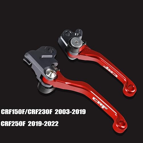 Miniatura 5 de TIRGE Manija de palanca de freno de embrague de pivote plegable CNC para motocicleta CRF150F CRF230F CRF 230F 2003-2019 CRF250F 2019-2022 (l03r06)