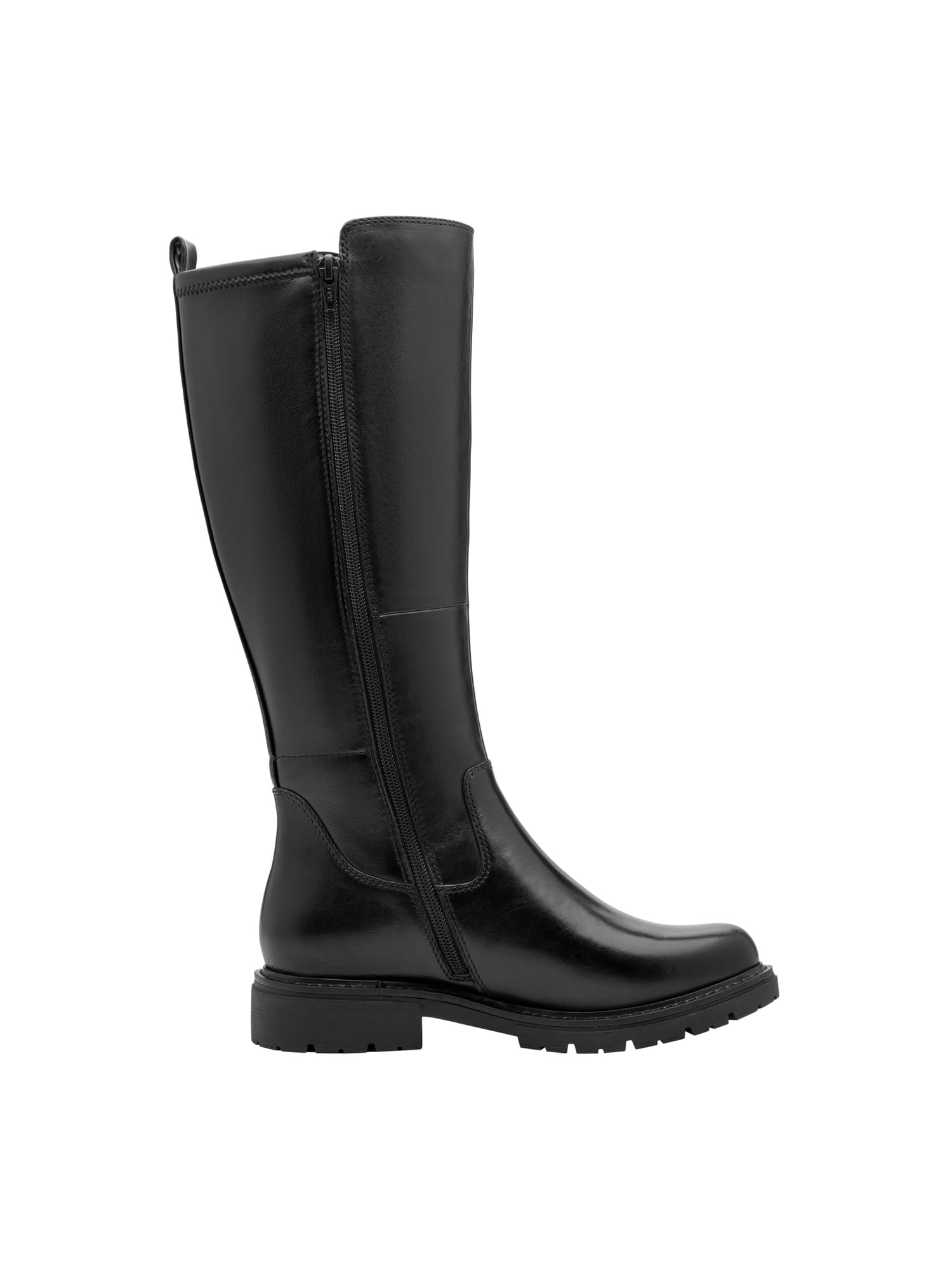 Jana bottines cuir femme à lacets avec fermeture éclair