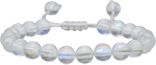 Miniatura 8 de Aquamarine Mermaid Glass Bracelet for Women Men's Gifts - Glowing Sea Glass Bracelet - Beaded Adjustable Bracelet Pulseras Para Hombres Mujer