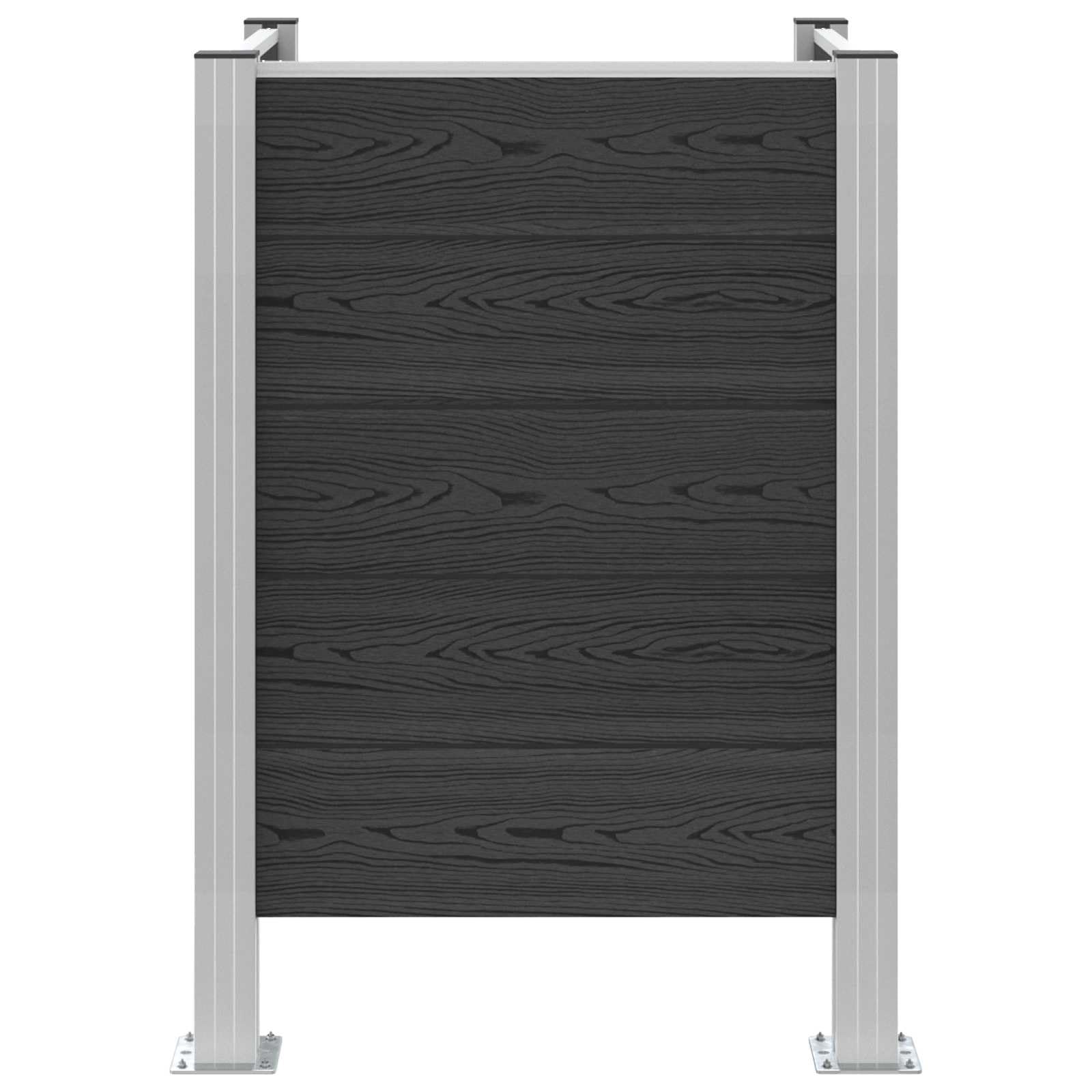 vidaXL Ogrodzenie na Kosz na Śmieci Szary 85 x 85 x 115 cm