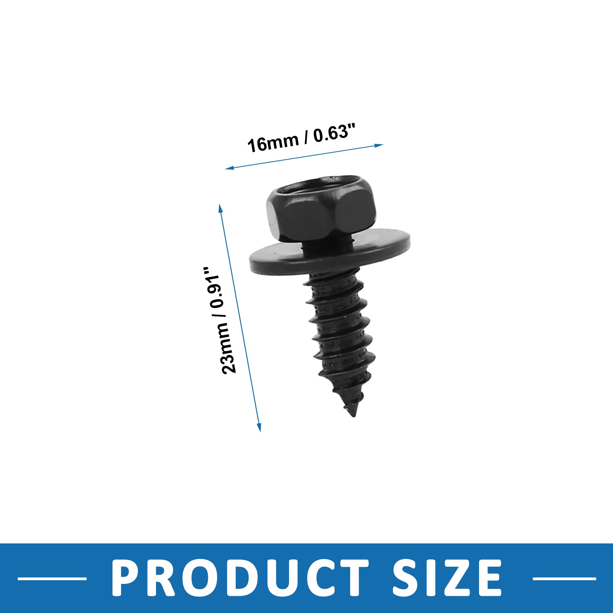 Amazon.com: A ABSOPRO Fender Liner Under Cover Screw 90159-T0034 