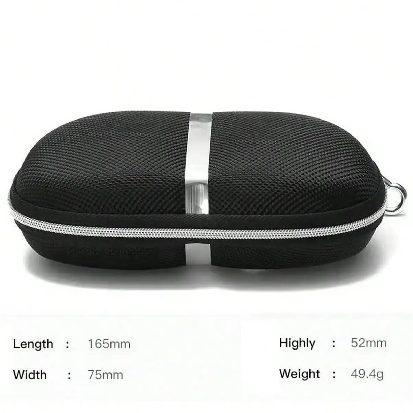 2 uds caja de gafas moda con cremallera gancho aluminio sol espejo plano for Para Mujer y Hombre