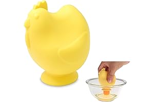 Seki Japan Silicone Egg Separator - Eggshell-Shaped Egg Dividers for Egg Yolks and Egg Whites