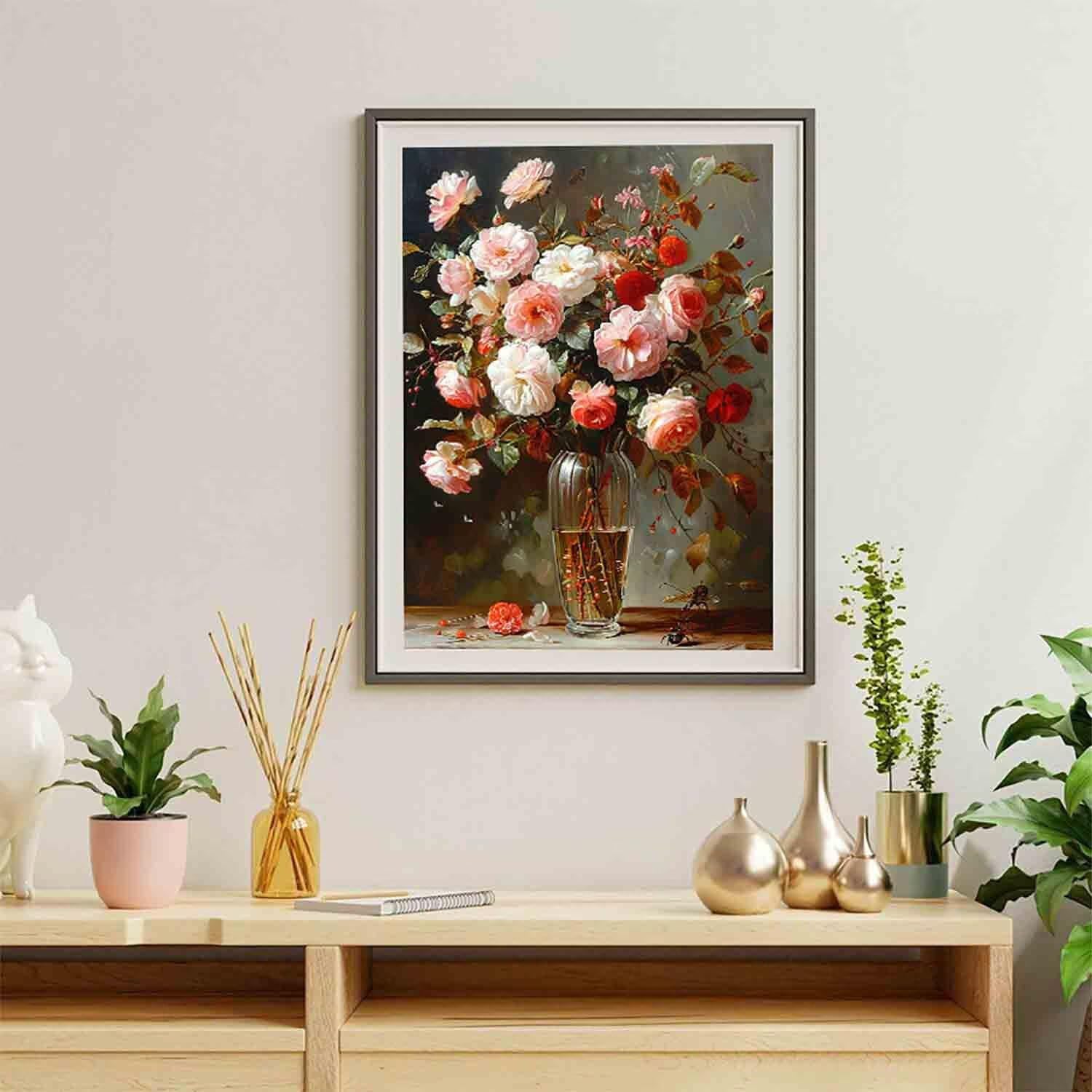 Diamond Painting voor volwassenen, 5D bloemen, diamond