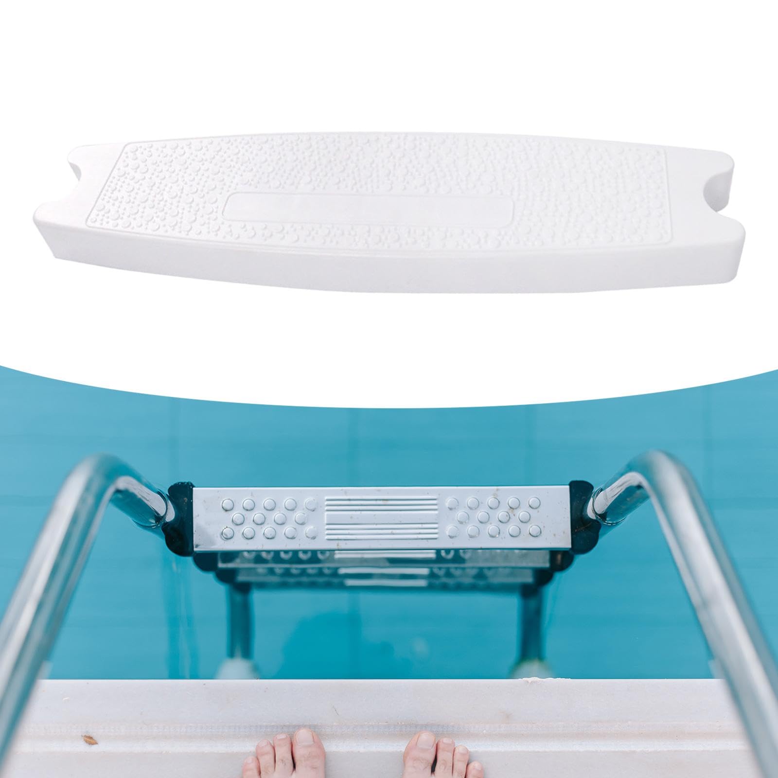 Marche D'échelle De Piscine De Remplacement - Antidérapante, Pour Tube 4.2 Cm - Taille 49.8x8.6 Cm