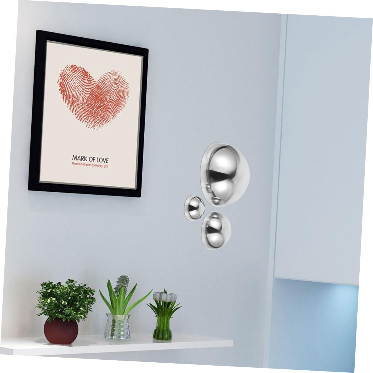 POPETPOP Sfere Acciaio Luminose Per Giardino Riflettenti e Decorative Per Centrotavola e Arredamento Esterno Design Elegante e Duraturo