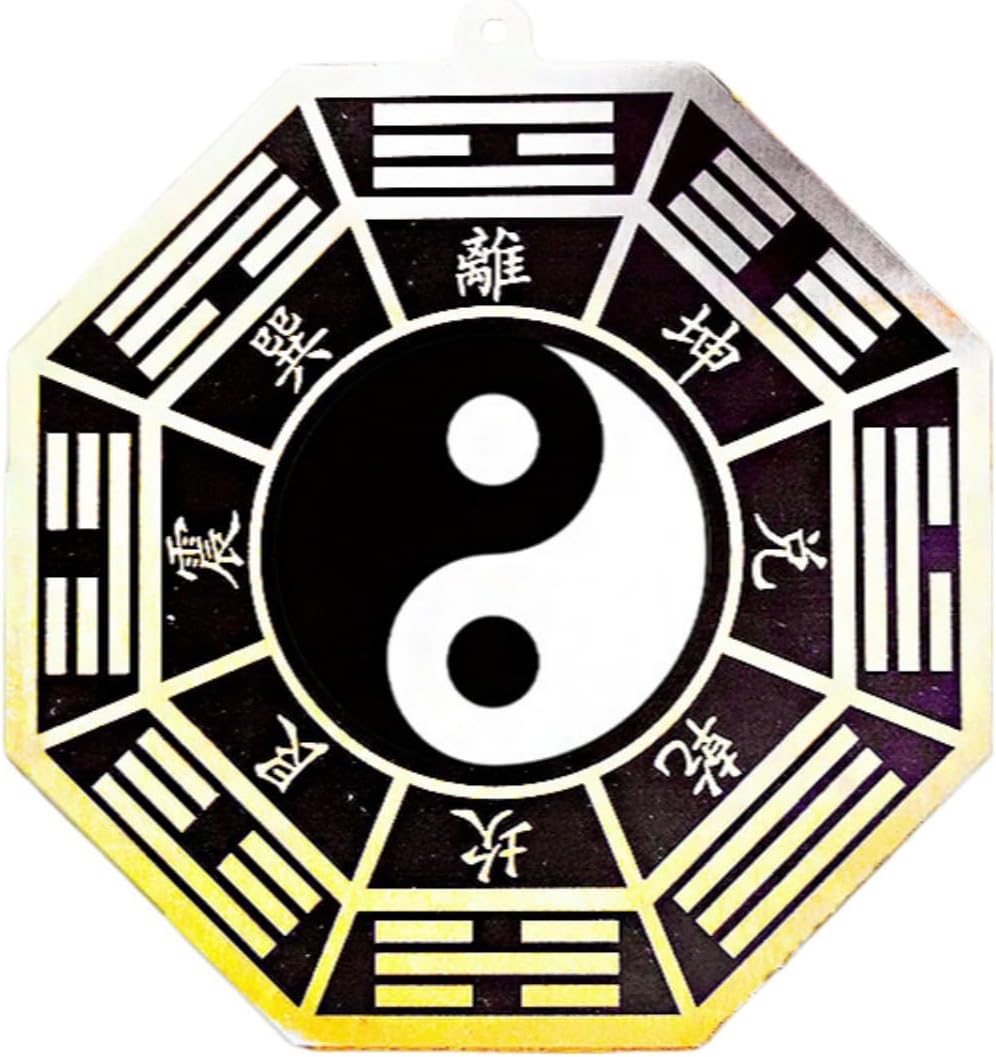 黑白太极八卦镜 Feng Shui Good Luck Charms Furniture,Bag,Home,Office Other Scenes 大小号先天后天八卦图阴阳鱼平面 Feng Shui Good Amulet 家用大门 fengshui Chinese Tassel Ornaments-2057