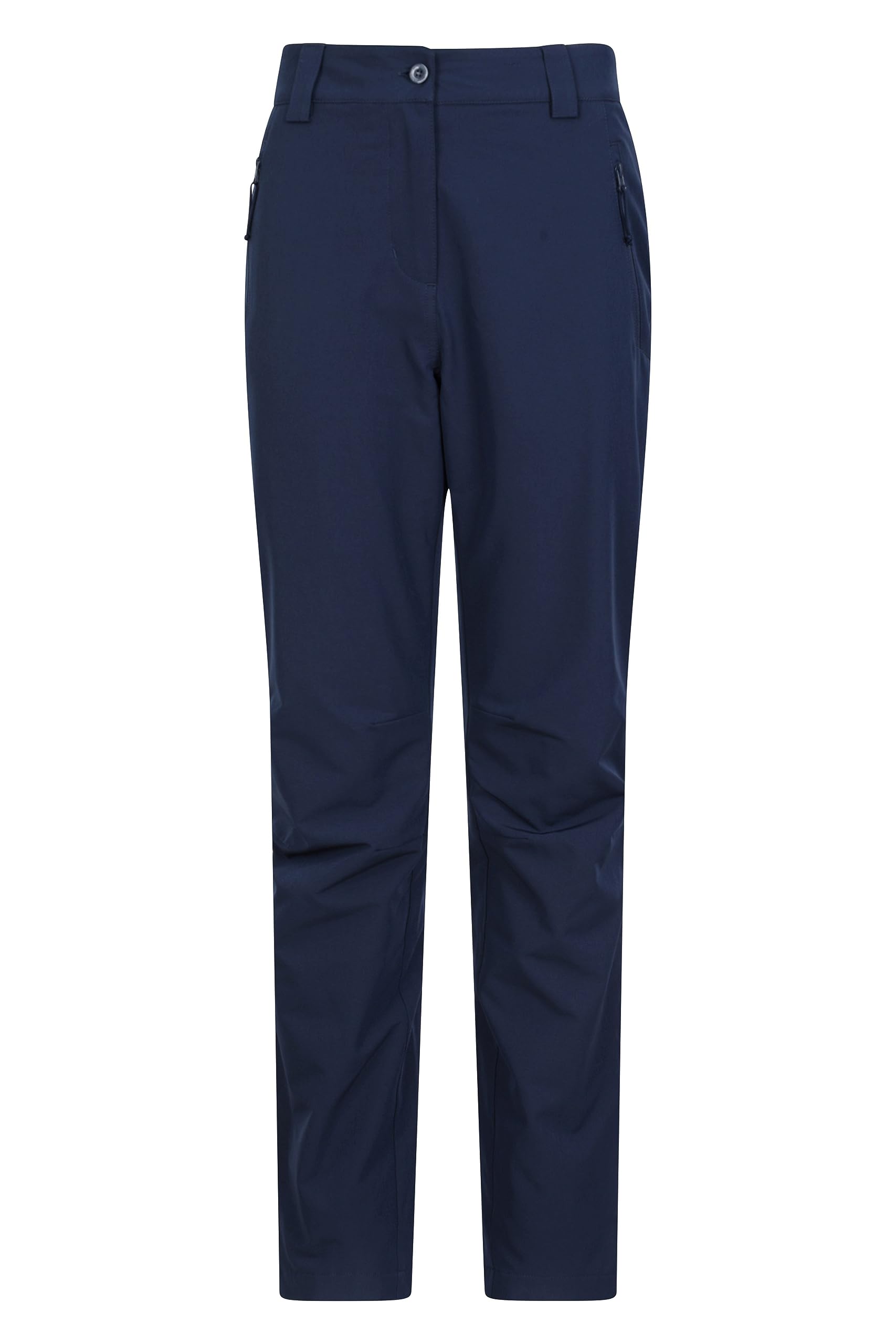 Mountain Warehouse Women's Navy Arctic Thermal Trousers - Fleece Lined Pants, Stretch, Many Pockets, Cosy Bottoms, Warm - For Walking, Camping, Hiking Size 12 Short