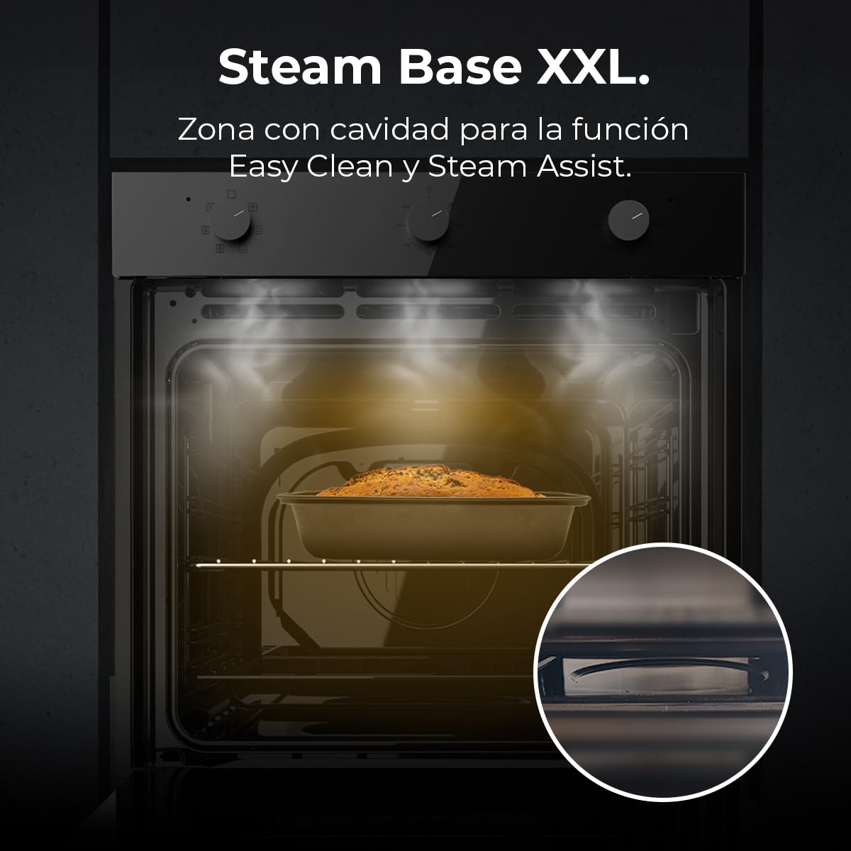 Cecotec Bolero Hexa M236000 Forno Incasso Multifunzione 70 L Dark Inox Steam Assist