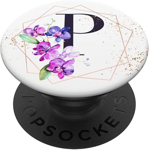 Orchids Plants - Soporte para teléfonos y tabletas, diseño de flores, Negro