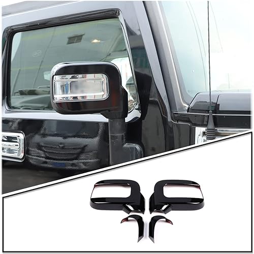 ABS plata espejo retrovisor cubierta lateral espejo protector exterior decoración para Hummer H2 2003-2009