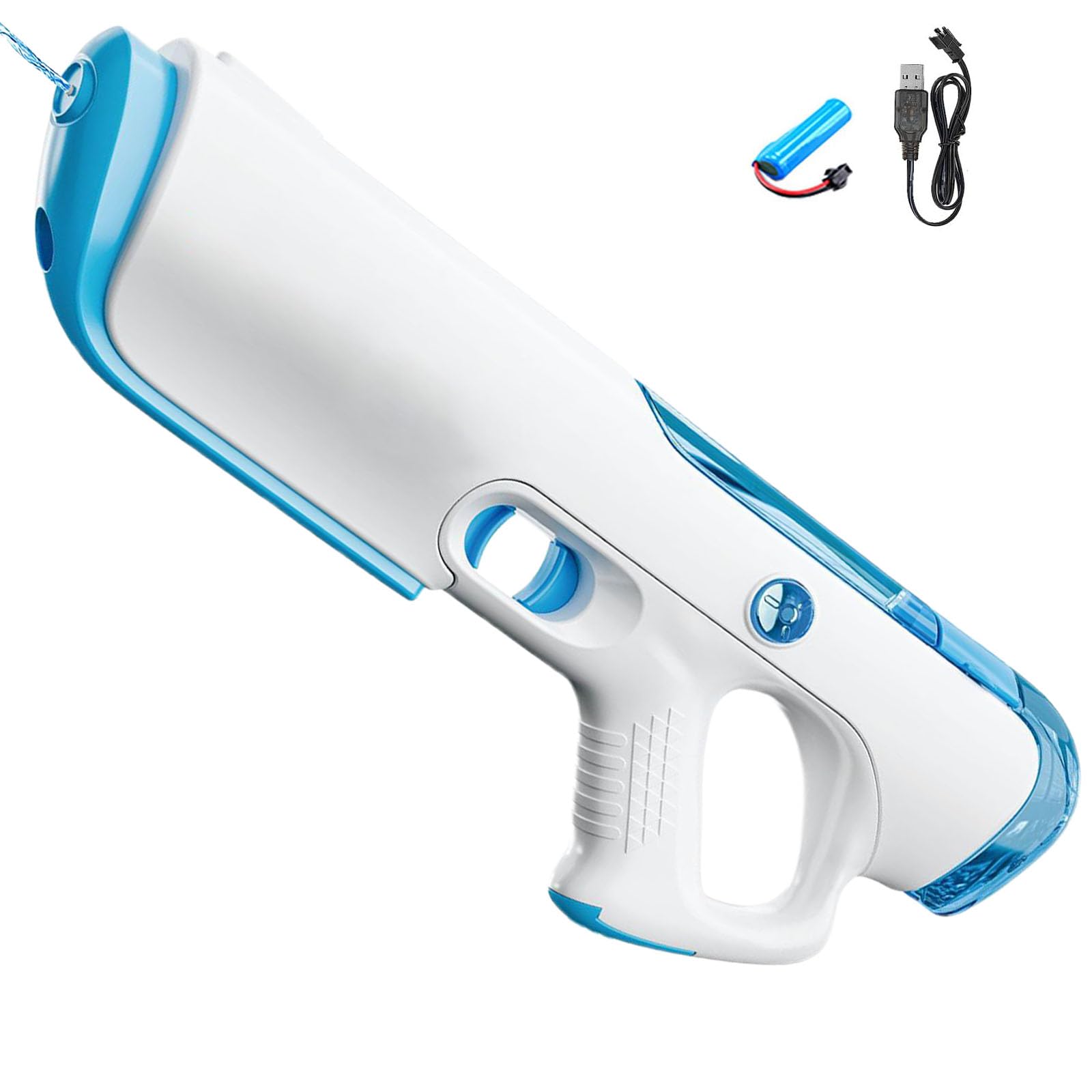 Pistola de agua eléctrica para adultos y niños,Pistola de agua eléctrica,Pistola de agua de gran alcance,Pistola de agua Juguete para niños Azul