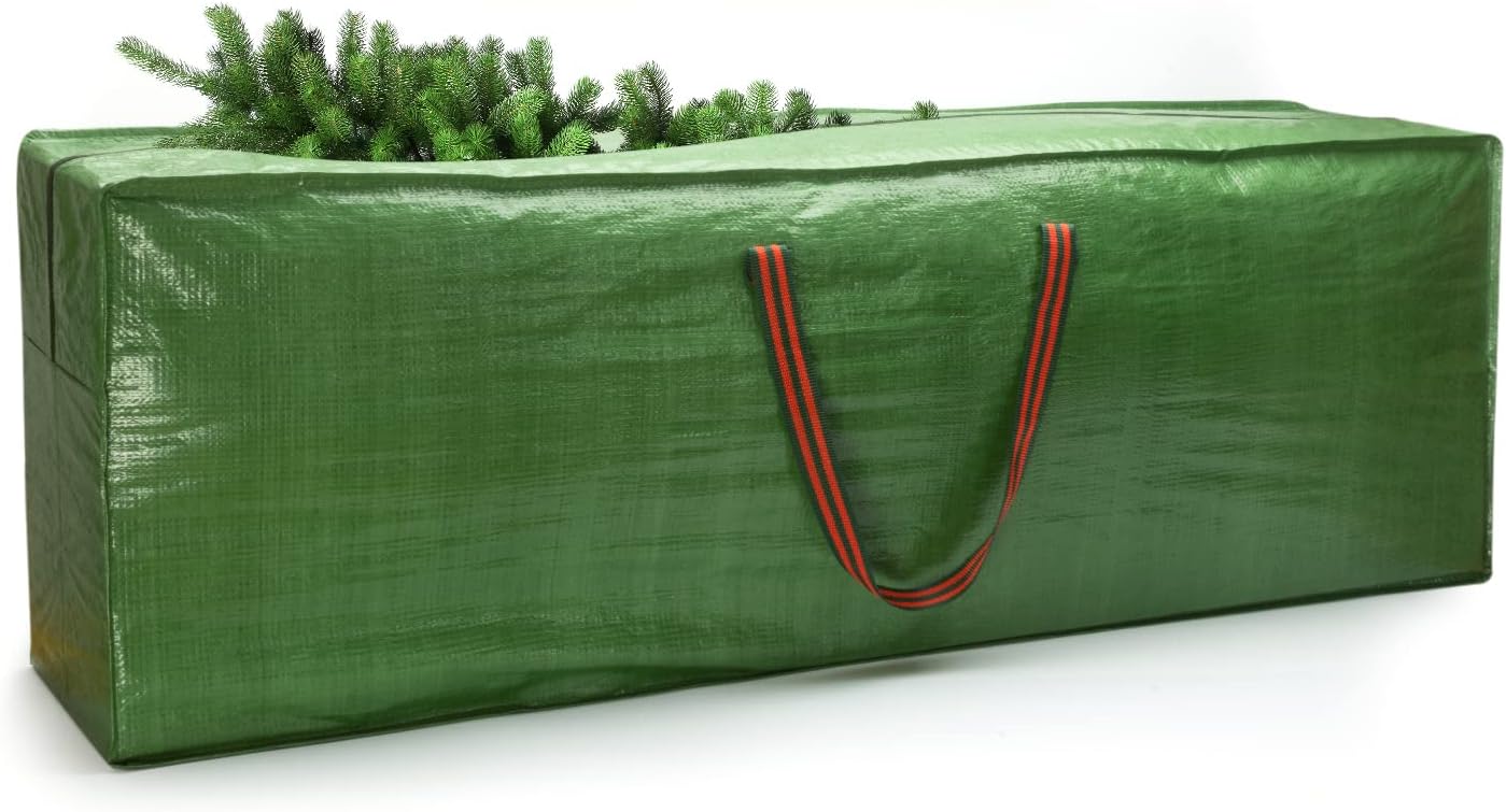 CKB LTD Premium Christmas Tree Storage Bag Holder Holds Stores Your Artificial Xmas Tree Jumbo Size for trees up to 9ft tall, Heavy Duty Zip Up Sack, Ideal to use in the Loft Shed Garage