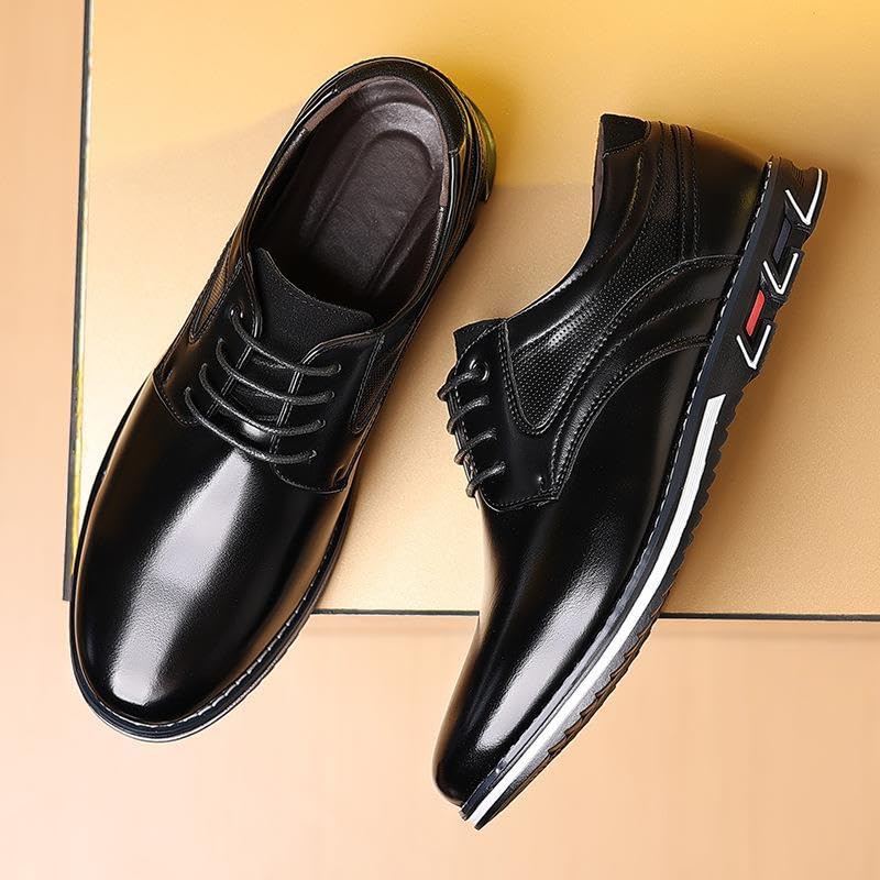 Men's PU Dress Shoes,Oxford Derby Orthopedic Leather Shoes Wear-Resistant,Casual,Non Slip for Office and Daily3