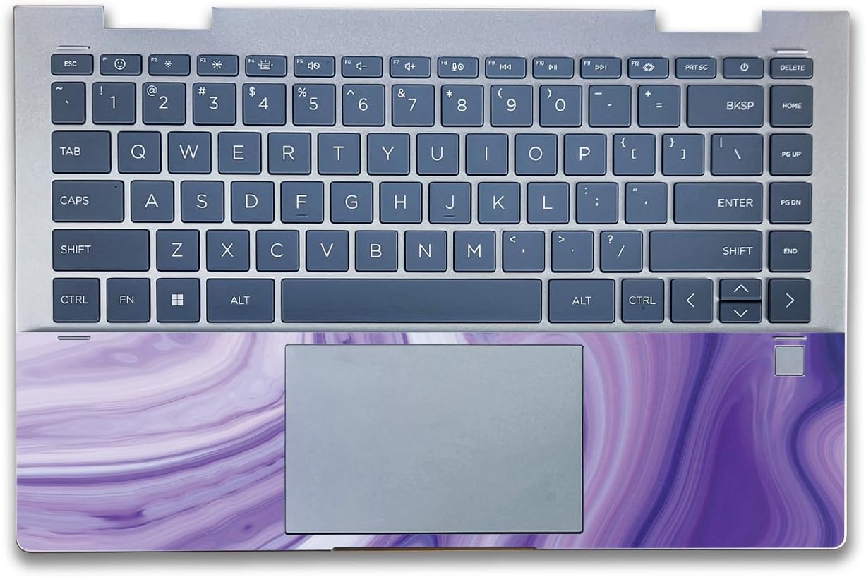 Laptop Skin Compatible with HP Envy x360 14” (2023) - Lavendar Acrylic - Premium 3M Vinyl Protective Wrap Decal Cover - Easy to Apply | Crafted in The USA by MightySkins