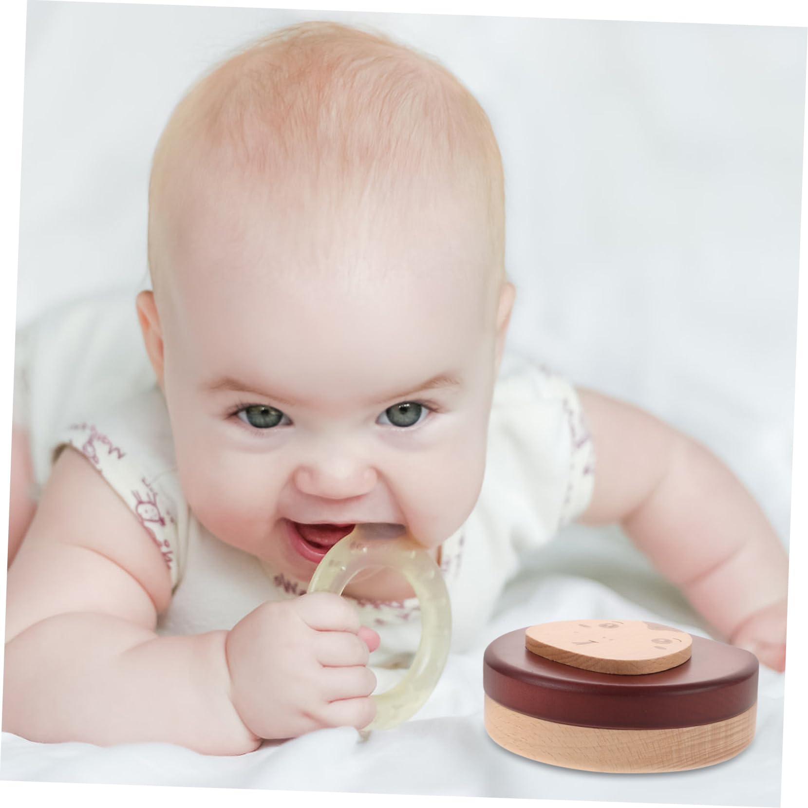 Toyvian Caja de Recuerdos con Compartimentos y Etiquetas Fáciles de Usar de Madera para Dientes de Leche para Niños y Niñas