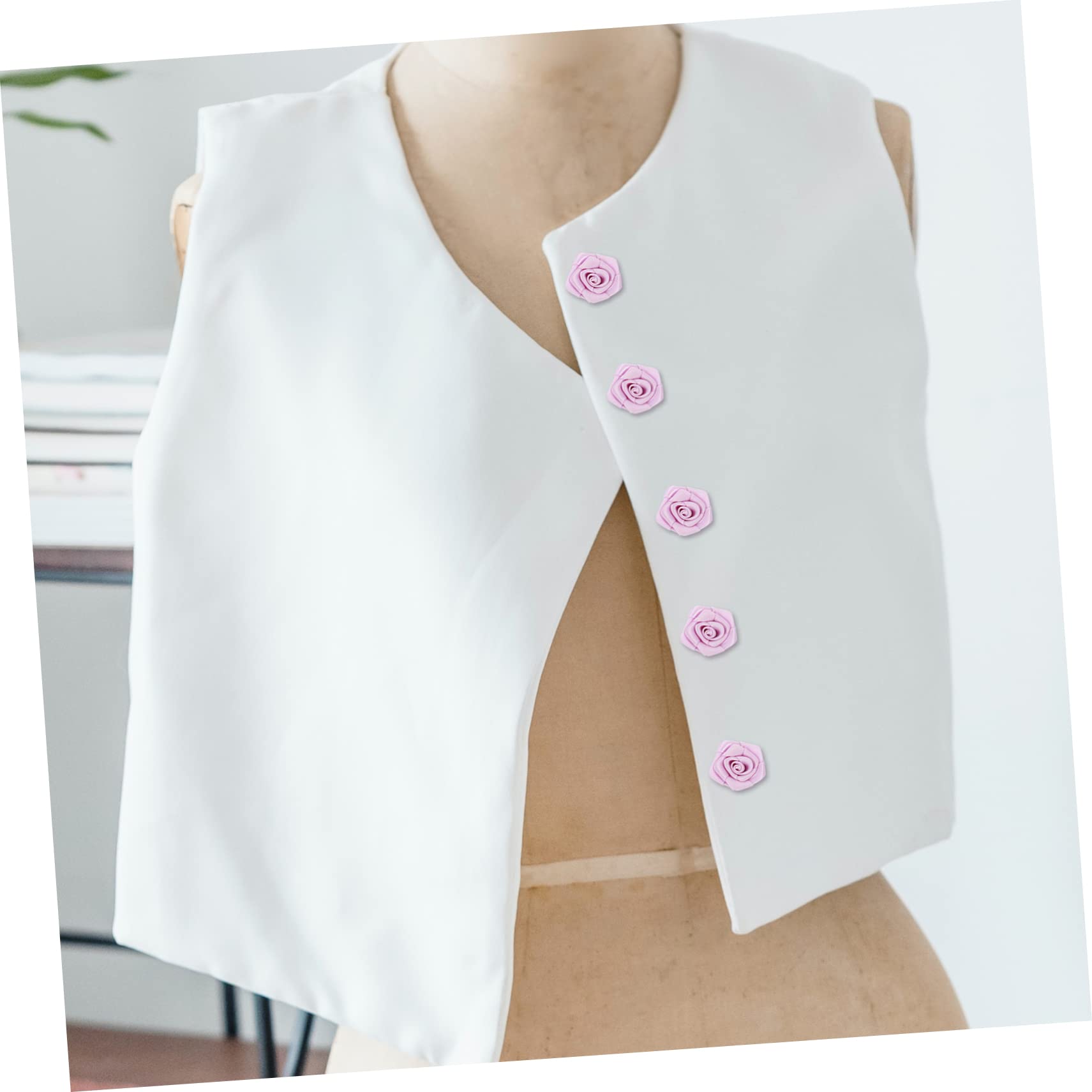500stücke Künstliche Rosenblüten Aus Polyester Für -projekte Brautstrauß-Dekoration Praktische Kleidung Blumen Für Hochzeiten Und Partys Vielseitige Bastelblumen