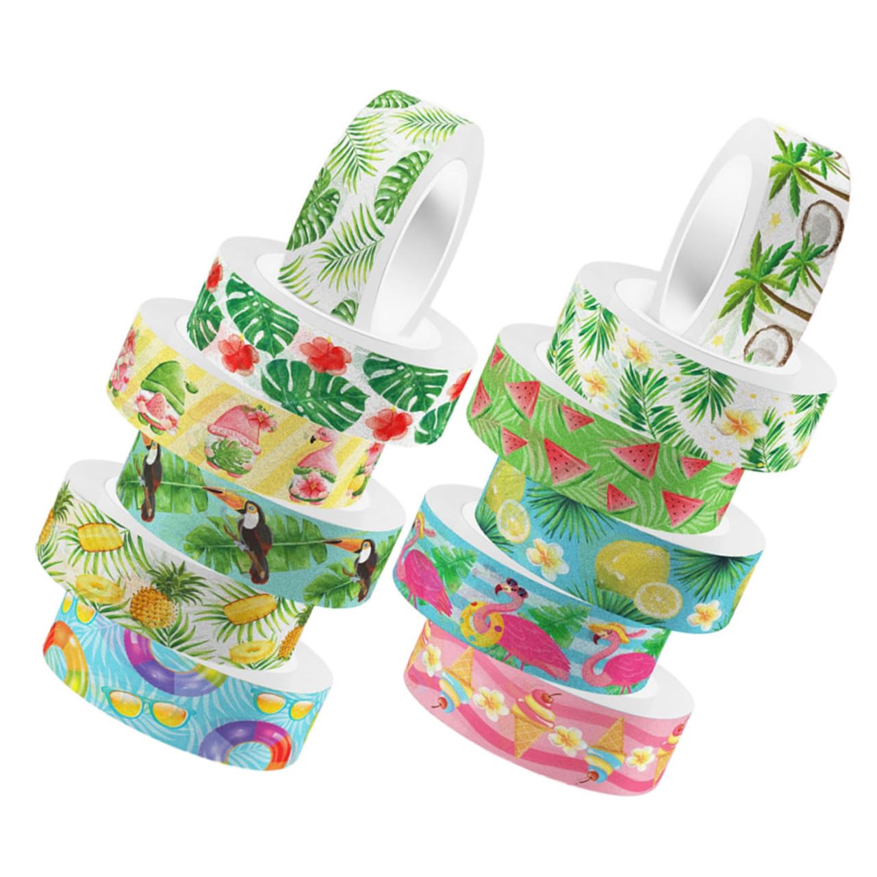 60rollos Cinta Washi Verde Para Manualidades y Scrapbooking De Adhesivos Para y Decoración De