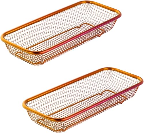 Miniatura 10 de Juego de 2 estantes de secado de utensilios de acero inoxidable, palillos, cuchara, tenedor, escurridor de cuchillos, escurridor de cubiertos, cesta