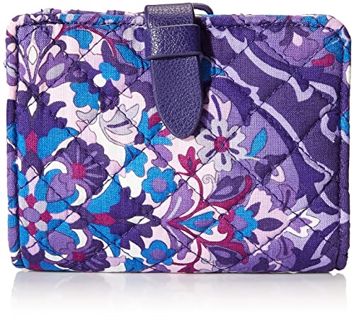 Vera Bradley womens With Protection Vera Bradley Women s Signature Cotton RFID Small Wallet Regal Rosette One Size, Regal Rosette, One Size US