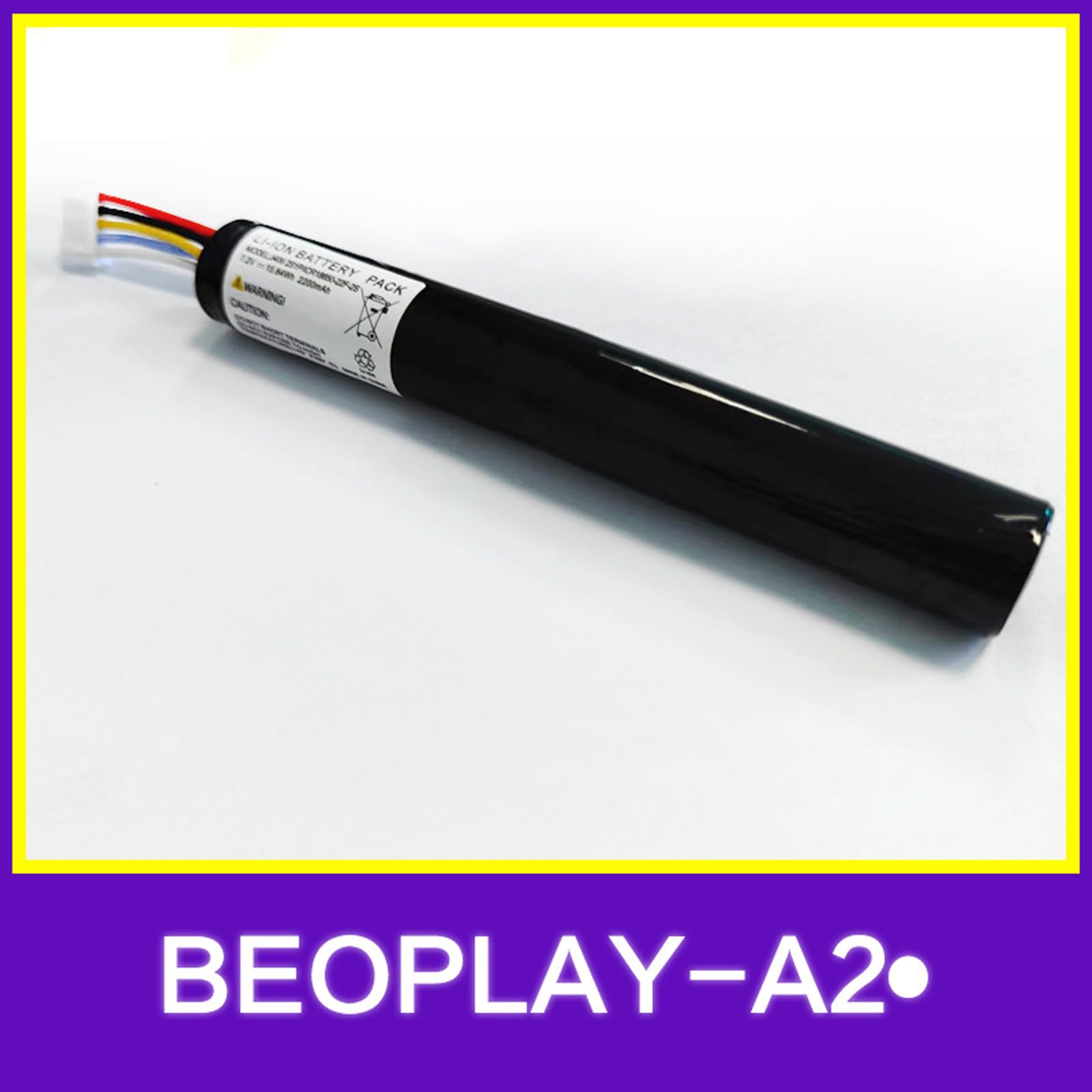 Batteria compatibile per Bang ťOlufsen J406/ICR18650NH-2S (Li-Ion 2200mAh) per Bang ťOlufsen BeoLit 15, BeoLit 17, BeoPlay A2, BeoPlay A2 Active