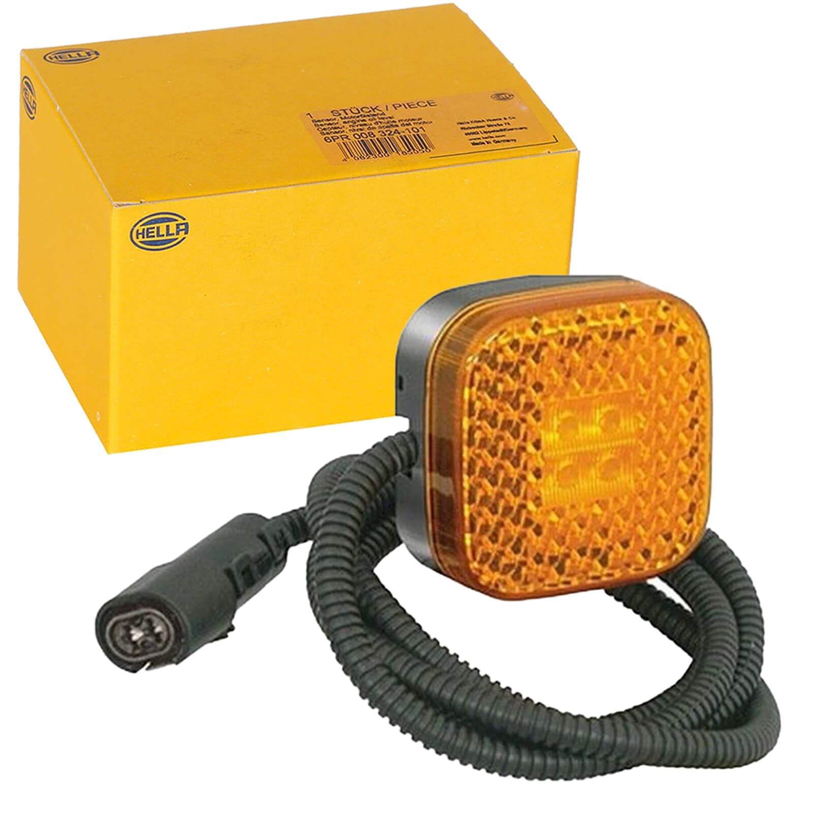 HELLA 2PS 354 985-001 Side Marker Light Lamp Yellow LED Replacement Fits DAF MAN