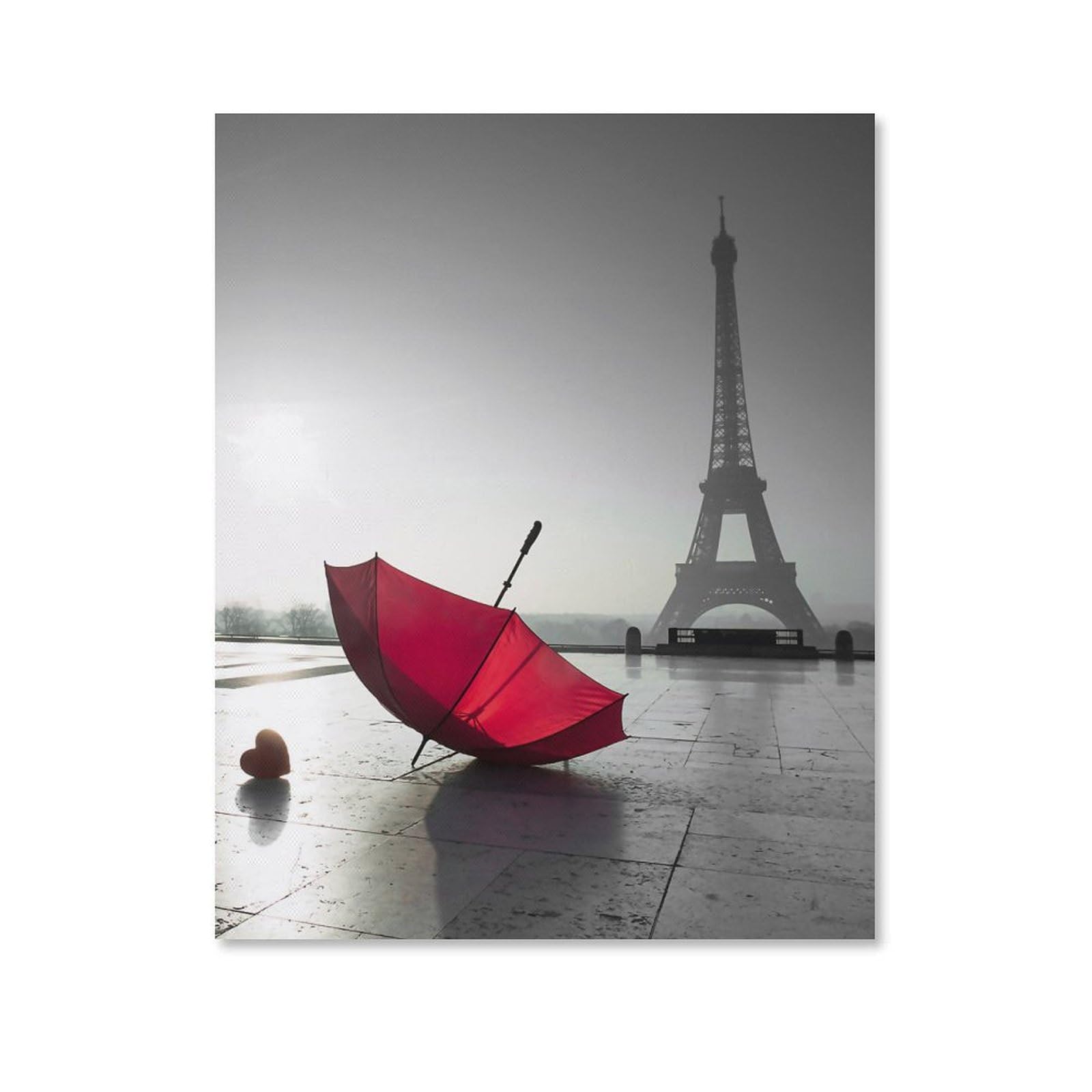 PGCKSK DIY Diamond Art Diamond Painting，Love Eiffel Tower，5D Full Drill Cross Stitch Embroidery Kits（50x50cm）-D91