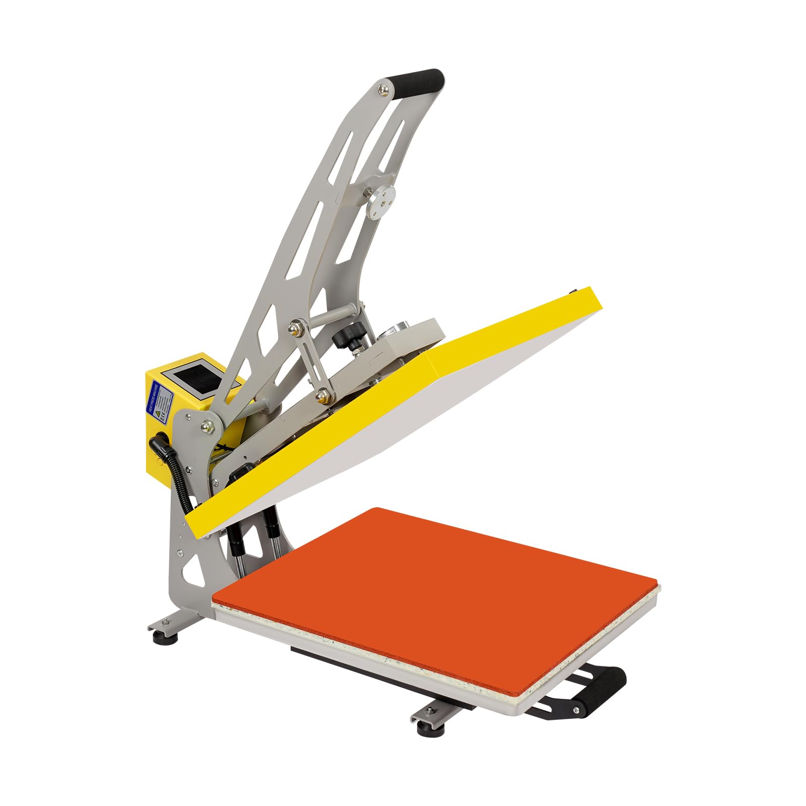 Pressa a Caldo Magnetica 40 x 50 cm 2500 W Semiautomatica LCD | Controllo 0-250 °C e 0-999 s, pressione regolabile, piano estraibile, per T-shirt e tessuti