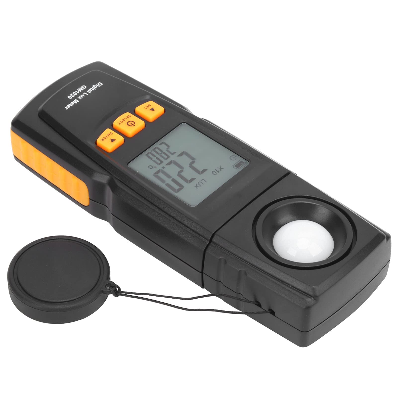 Cocoarm Misuratore di Luce Luxmetro Digitale ABS da 0 a 200000 Lux con Termistore Diodo Al Silicio Memorizzazione Dati Max Min per Rilievi sull'illuminazione Officine in Serra Utenti di Uffici
