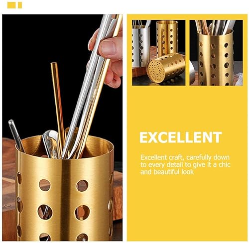 Miniatura 4 de Luxshiny 2 soportes de acero inoxidable para palillos, organizador de herramientas de cocina para utensilios, diseño elegante para almacenamiento de