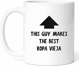 Best Ropa Vieja Cook Mug - Cuban Cuisine Coffee Cup - Flavorful Dish Funny Gift From - Latin Food Lover Tea Mugs - Slow Cooked Beef Cups - 11 Oz Ceramic Gifts For Home Birthday, Him, Her, Christmas