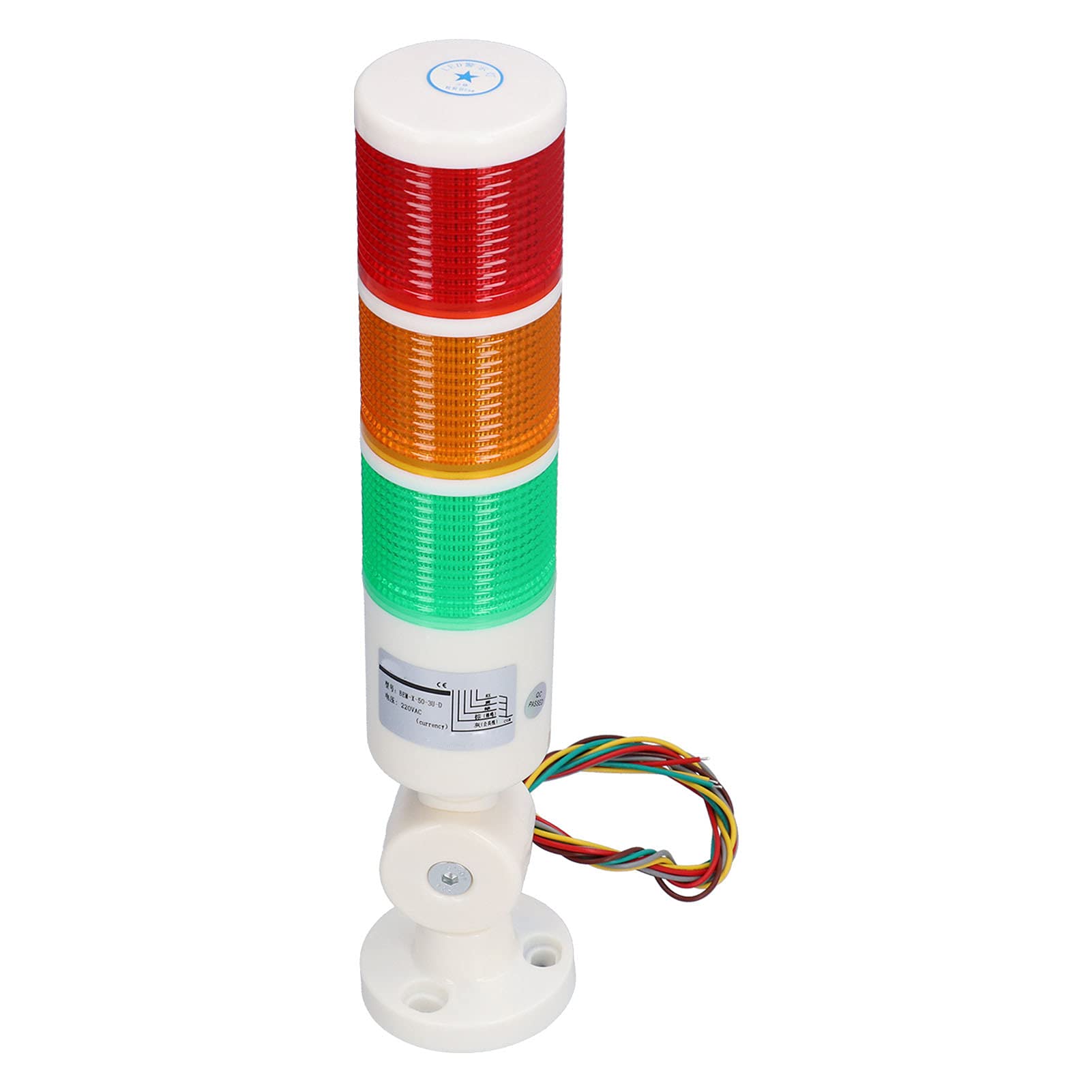 Luce Di Avvertimento LED Per Torre Di Segnalazione AC220V Dispositivo Di Avvertimento Pieghevole Luce LED A 3 Colori Sempre Luminosa Con Cicalino Per Applicazioni Industriali E Sicurezza Lavoro