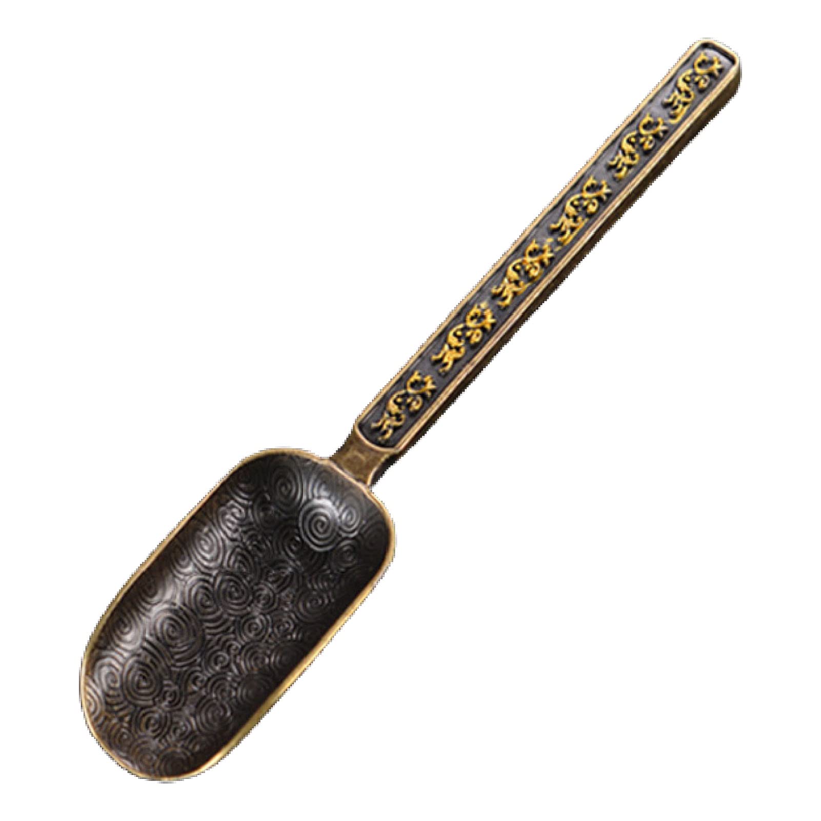 LEAQU Tea Scoop Smooth Bottom Practical Elegant Antique Spoon Anti-scalding Anti-stick 4