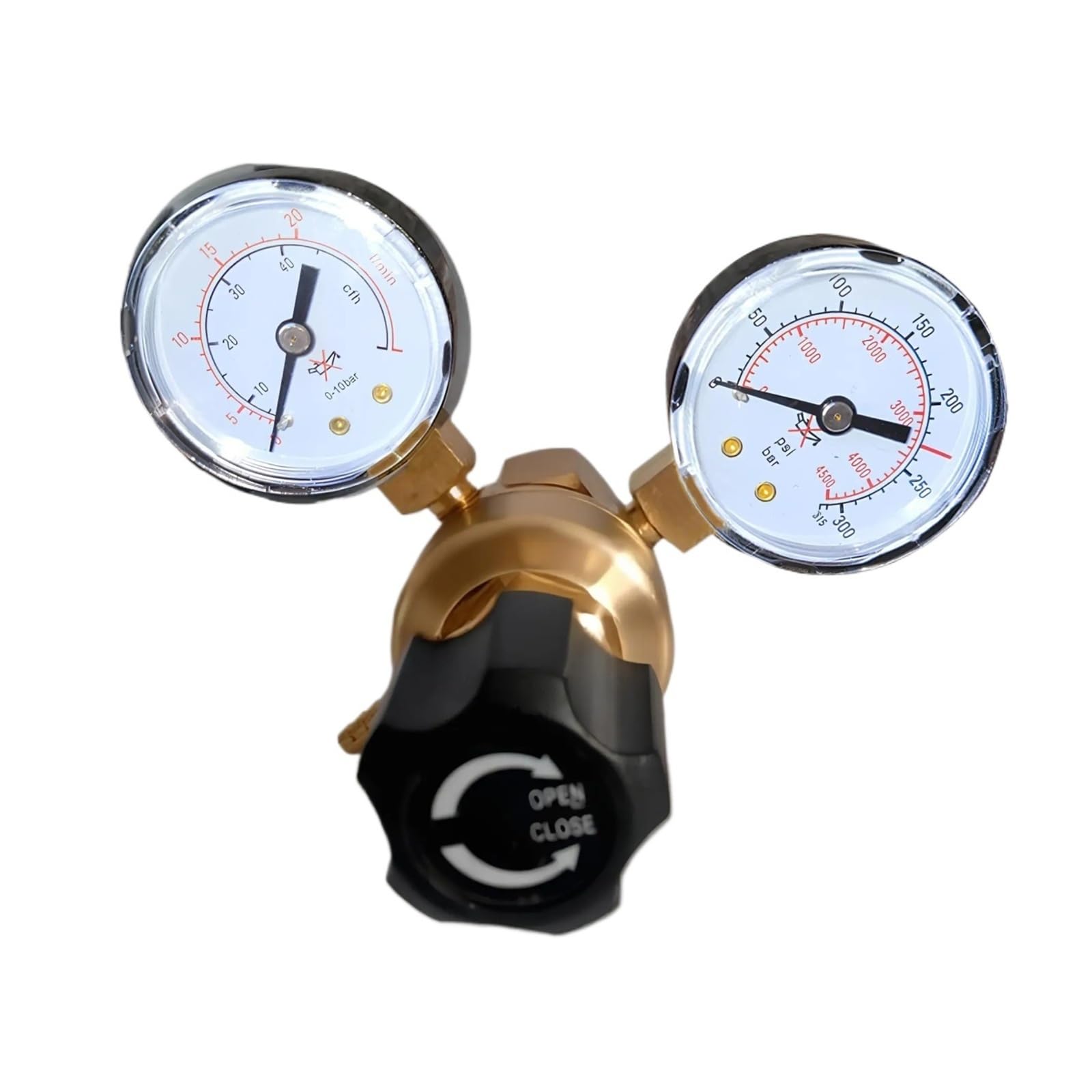 Vmvud One Color Stainless Steel Pressure Regulator Reducer Argon Co2 Welding Twin Gauge