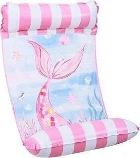 Inflatable Pool Floats - Pool Hammock Floats for Adults Multi-Purpose 4-in-1 Saddle Lounge Chair Drifter Water Hammock Soft Mesh Swimming Raft for Beach Party