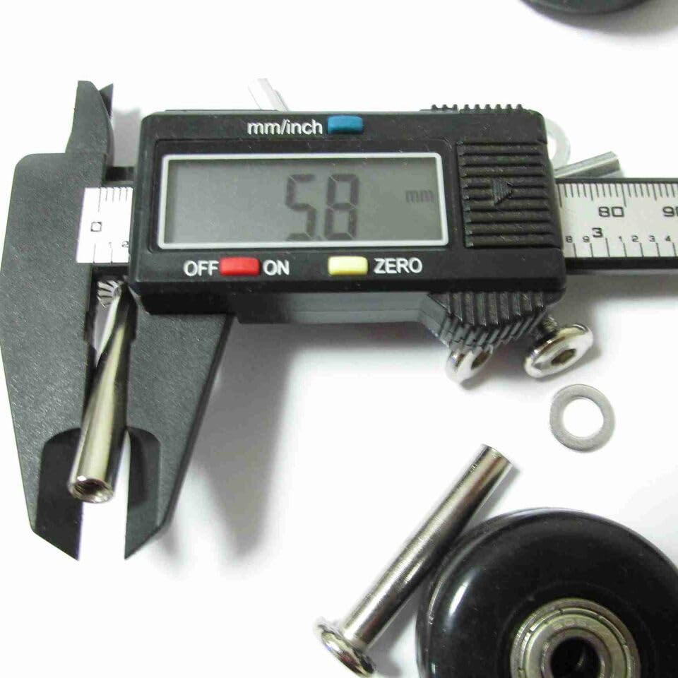 2 Set Luggage Suitcase Replacement Wheels Axles Deluxe Repair OD 50mm New4