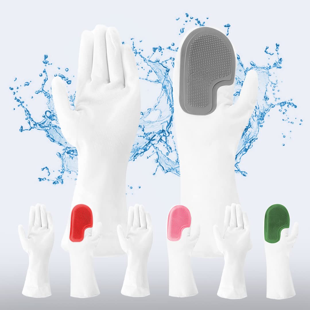 Kuber Industries Multi-Purpose Silicon Gloves For Kitchen Cleaning, Pet Grooming & Gardening|Reusable Gardening Gloves|Grey (B0BNHH4DLG) Amazon Price History, Amazon Price Tracker