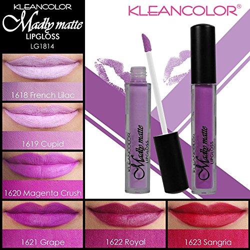 6pcs Kleancolor Madly Matte Lipgloss Lip Gloss PURPLE Set Rich Long Lasting …