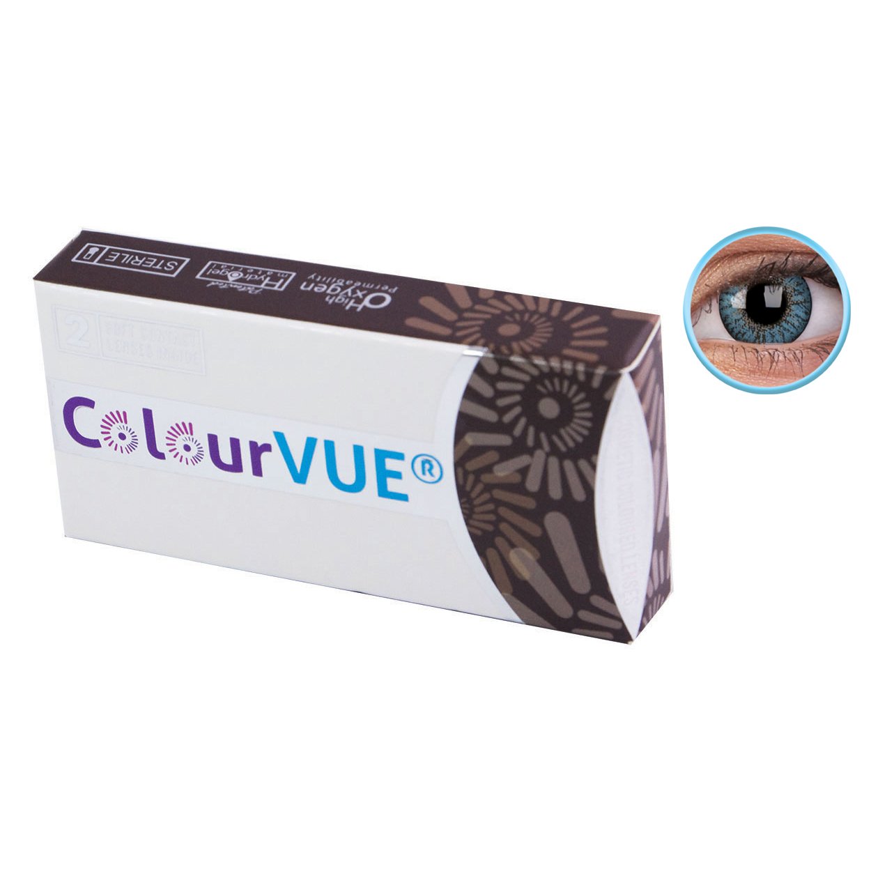 ColourVUE Trublends Aqua Powerless-2 lens Pack