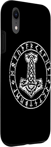Vista 66 de Funda para iPhone 14 Mjolnir Thor Hammer Viking Norse Mythology