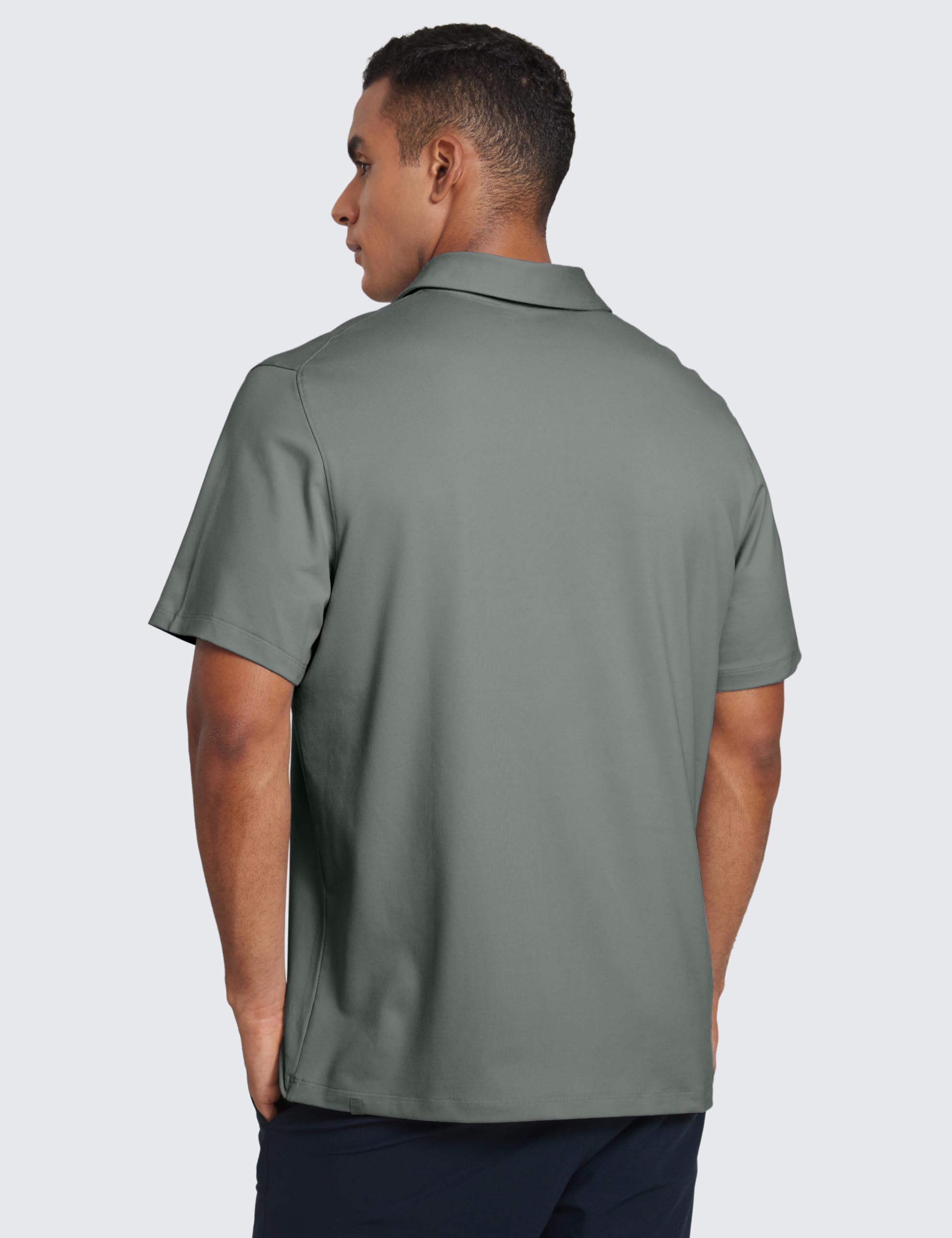 CRZ YOGA Polos en Cloud Jersey | Golf, Tejido Cepillado Suave, Corte Normal, Camisetas Manga Corta Hombre